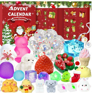 Jumbo Squishy Adventskalender 2026 für Kinder, 24 Überraschungen: große Jelly-Figuren, Glitzer-Stressbälle & Kawaii-Tiere — Solis Jelly Mountain