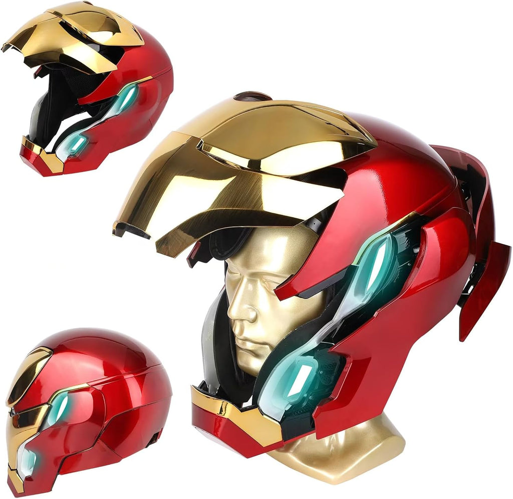 Solis Aegis MK-L Collector Helmet — faceplate open, shown from three angles