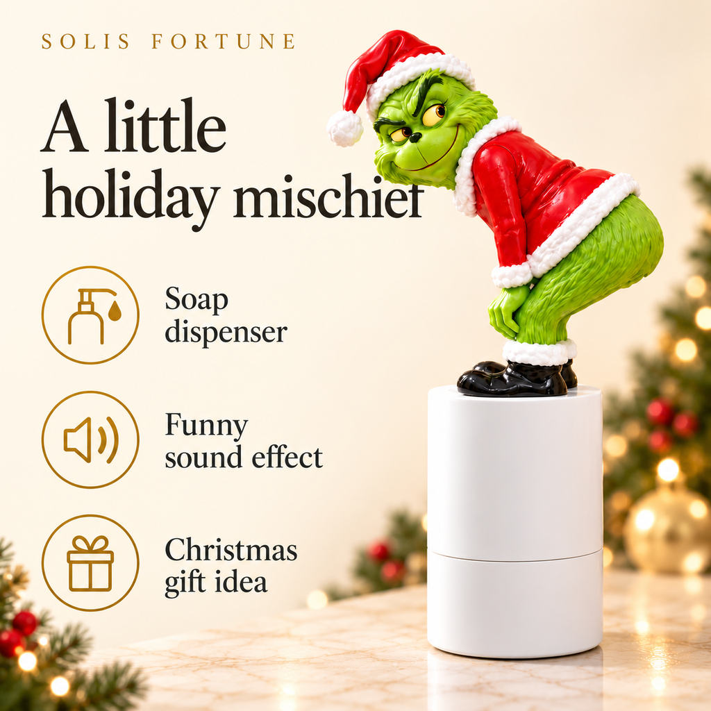 Farting Grinch & Pooping Pigeon Soap Dispenser | Solis