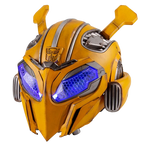 Solis Sentinel Scout Helmet — front view with the eyes lit blue
