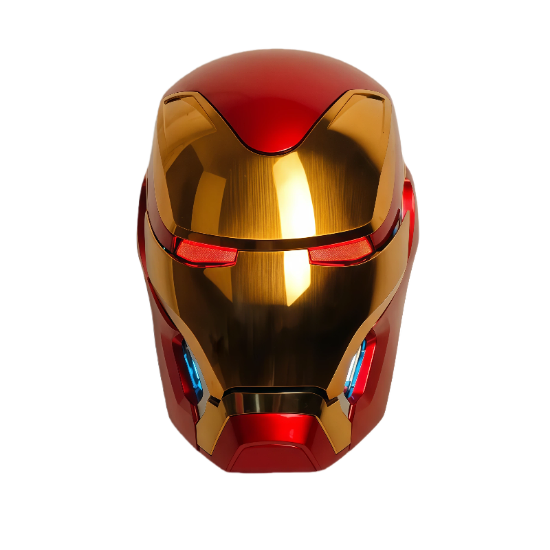 Solis Aegis MK-L Collector Helmet — front view with the chest lights on