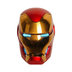 Solis Aegis MK-L Collector Helmet — dead-on front view, eyes lit