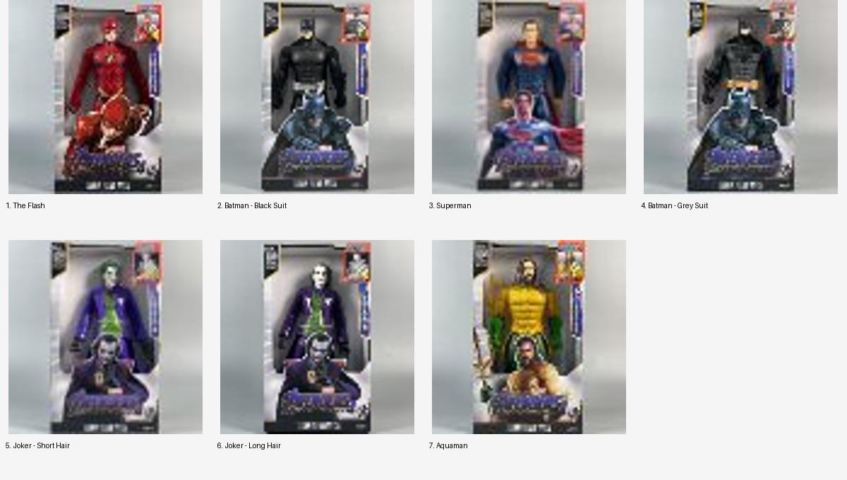 DC Character Light & Sound Figures — 7 Designs — all available options; sold separately