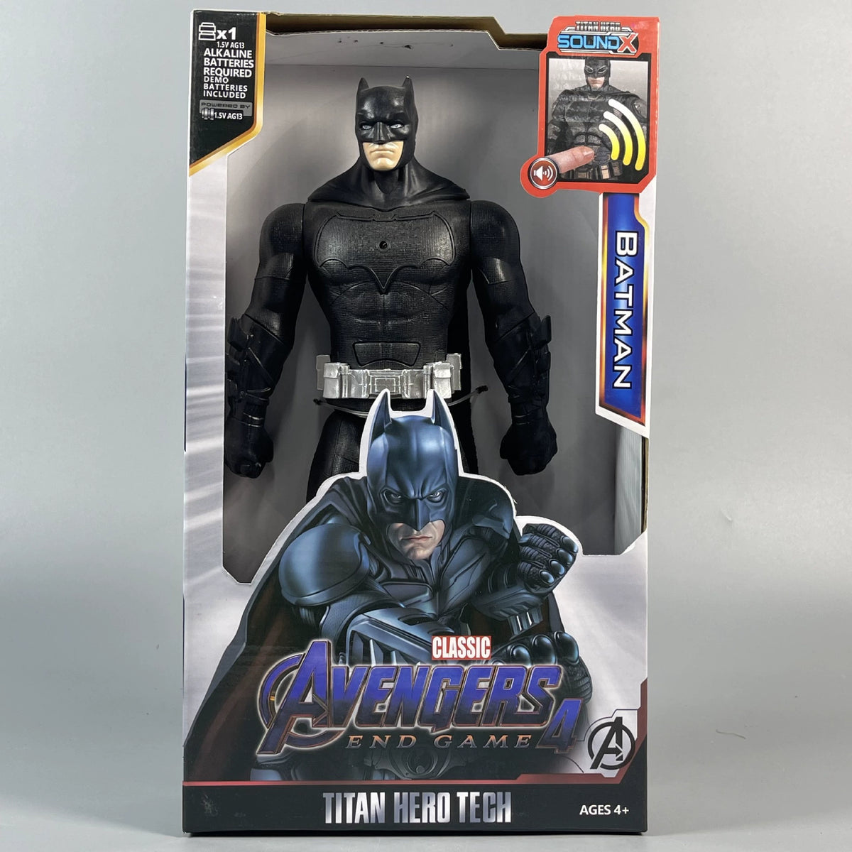Batman - Black Suit light and sound PVC collectible figure in display packaging