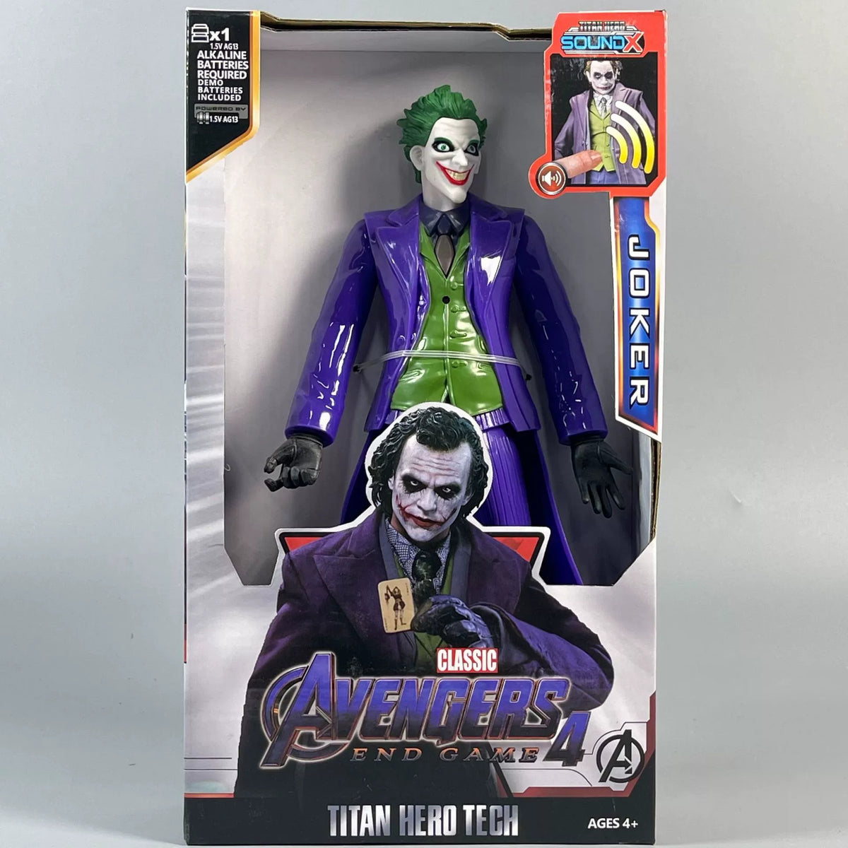 Joker - Short Hair light and sound PVC collectible figure in display packaging