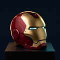 Solis Aegis MK-V Collector Helmet — helmet on a black display stand