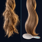 Solis Mist Hydrating Hair Brush — tangled versus smooth