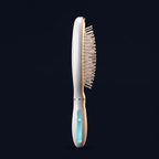 Solis Mist Hydrating Hair Brush — Side profile showing the reservoir through a translucent panel