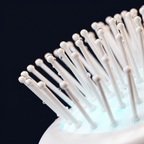 Solis Mist Hydrating Hair Brush — Macro of ball-tipped bristles