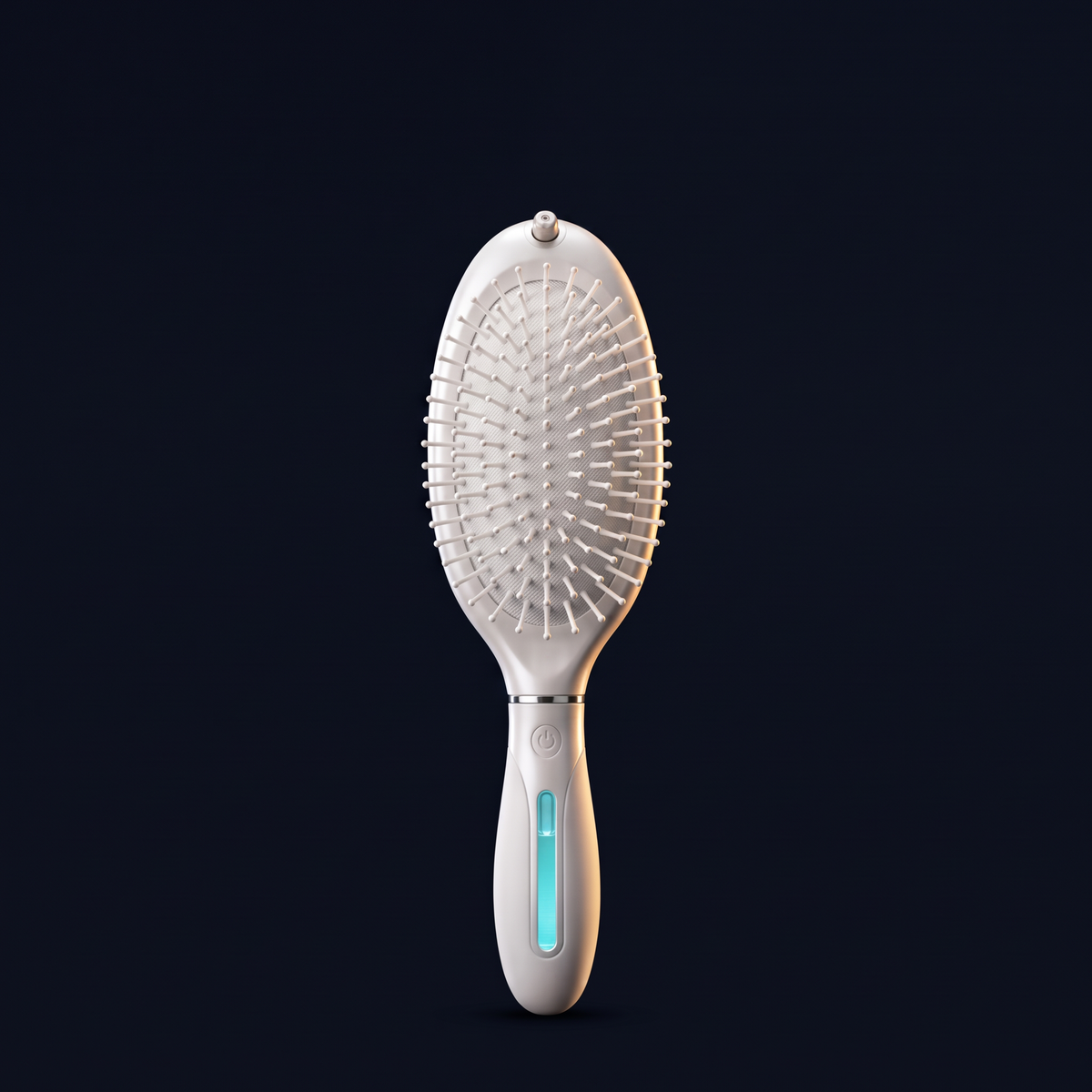 Solis Mist Hydrating Hair Brush — Dead-on front elevation