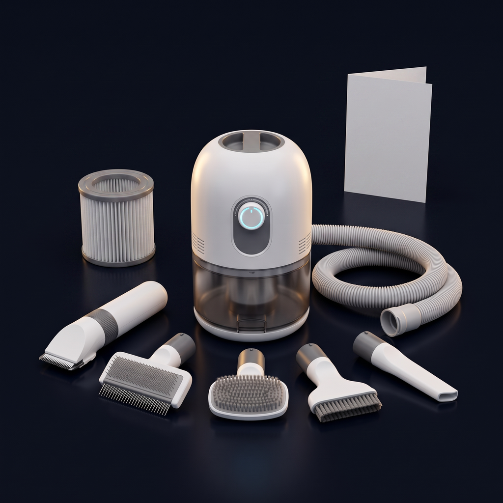 Solis Groom Pro 5-in-1 Pet Grooming Vacuum — canister