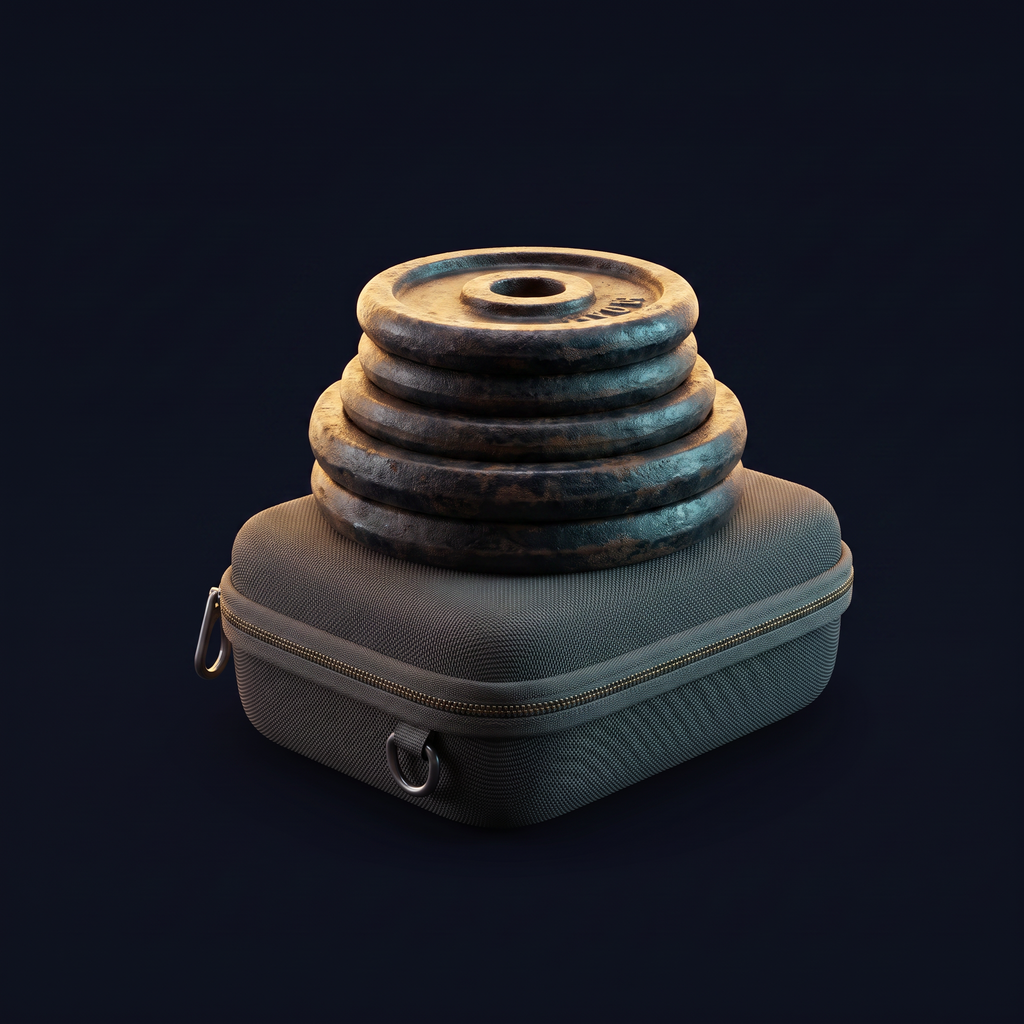 Solis Carry Case — weight resting on the closed shell