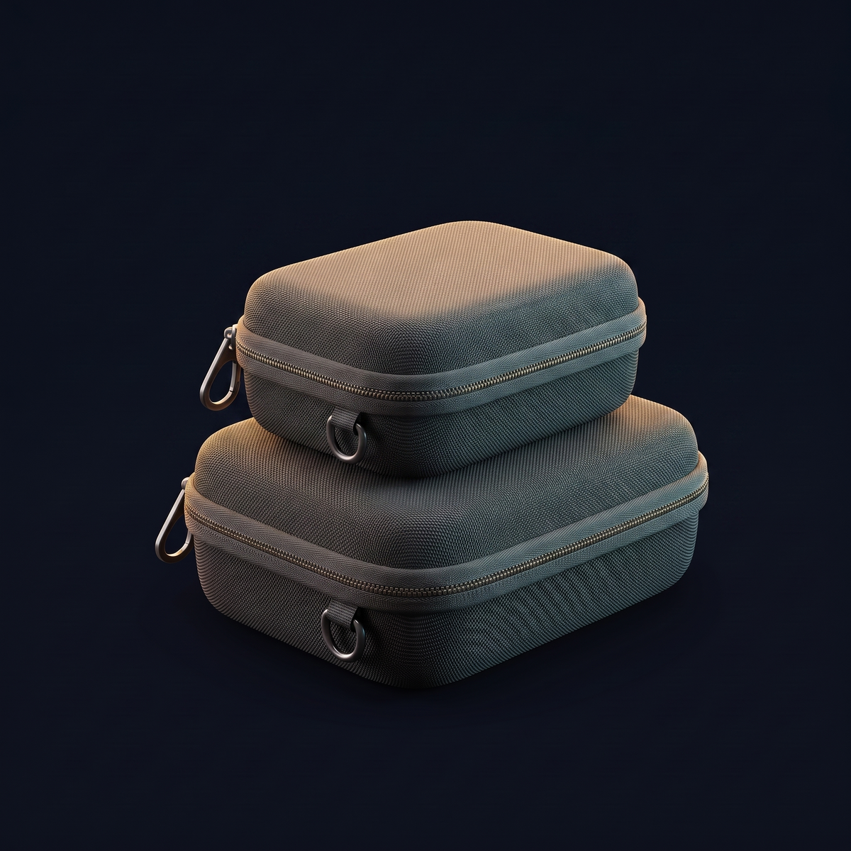 Solis Carry Case — Both sizes stacked