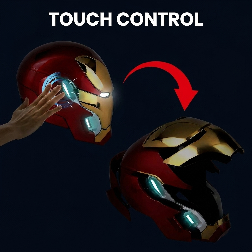 Solis Aegis MK-L Collector Helmet — touch control lifts the faceplate
