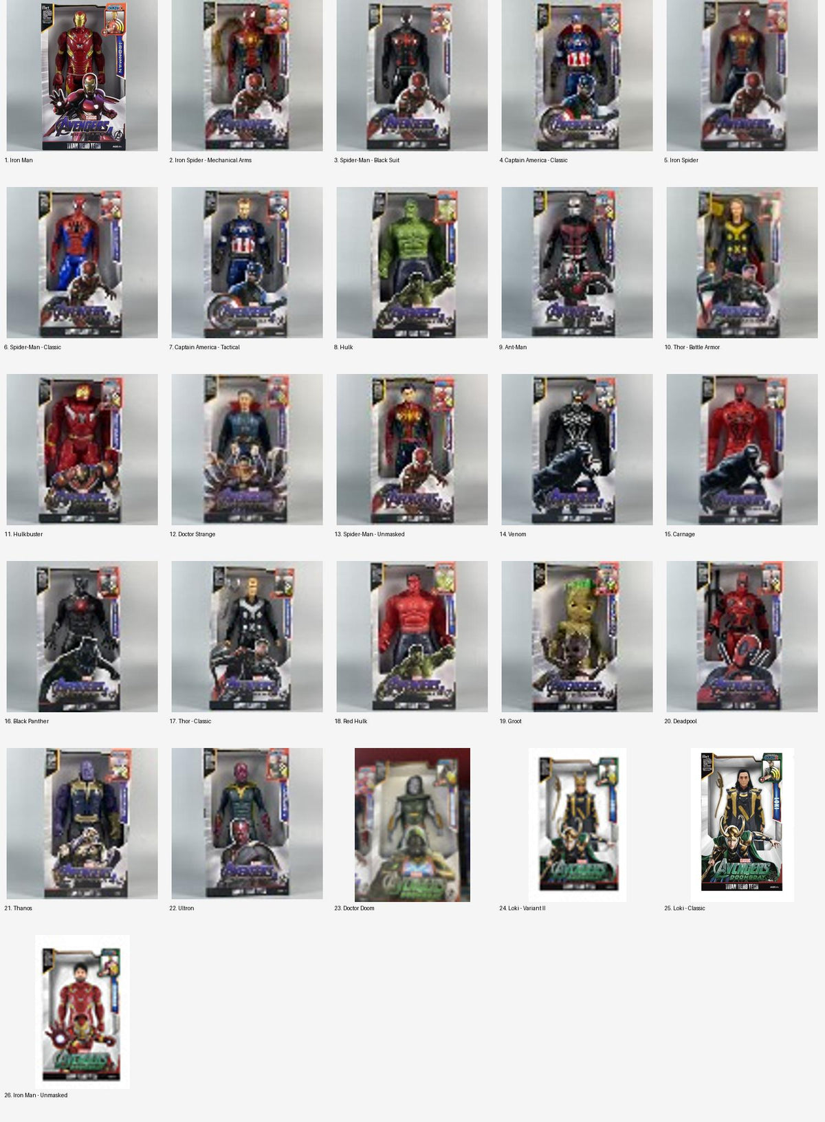 Character Light & Sound Figures — 26 Designs — all available options; sold separately