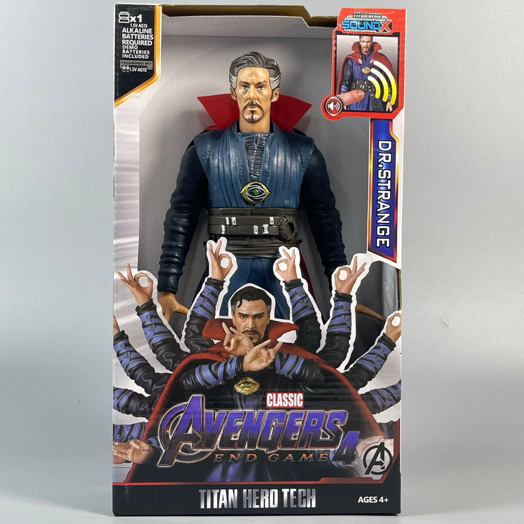 Doctor Strange light and sound PVC collectible figure in display packaging