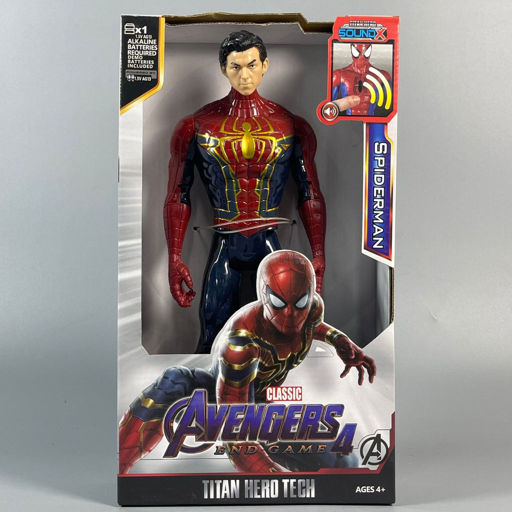 Spider-Man - Unmasked light and sound PVC collectible figure in display packaging