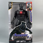 Black Panther light and sound PVC collectible figure in display packaging