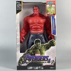 Red Hulk light and sound PVC collectible figure in display packaging