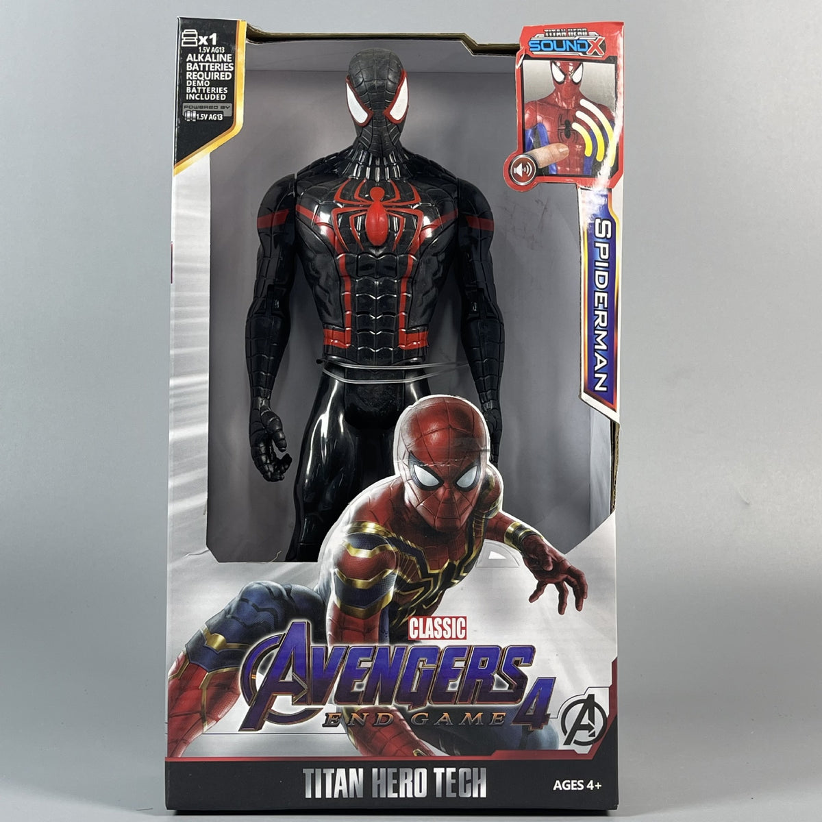 Spider-Man - Black Suit light and sound PVC collectible figure in display packaging