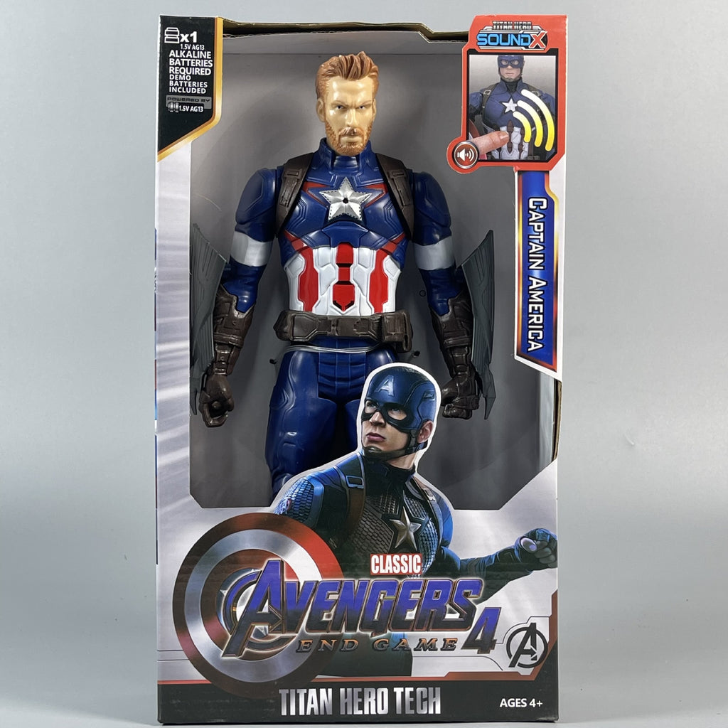 Captain America - Tactical light and sound PVC collectible figure in display packaging