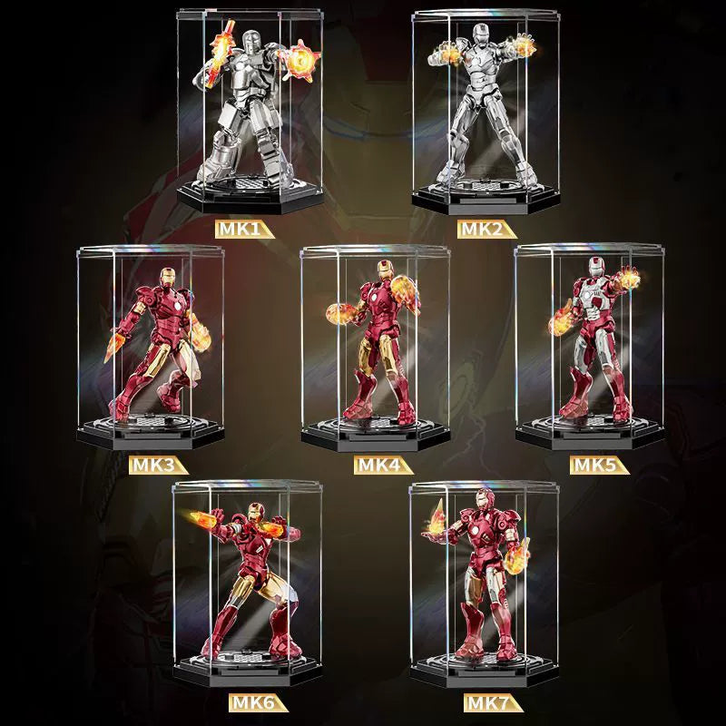 Iron Man MK1-MK7 Complete Set — original supplier photograph