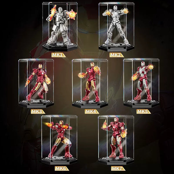 Iron Man MK1-MK7 Complete Set — Originalfoto des Lieferanten