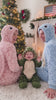 The whole family, by the tree