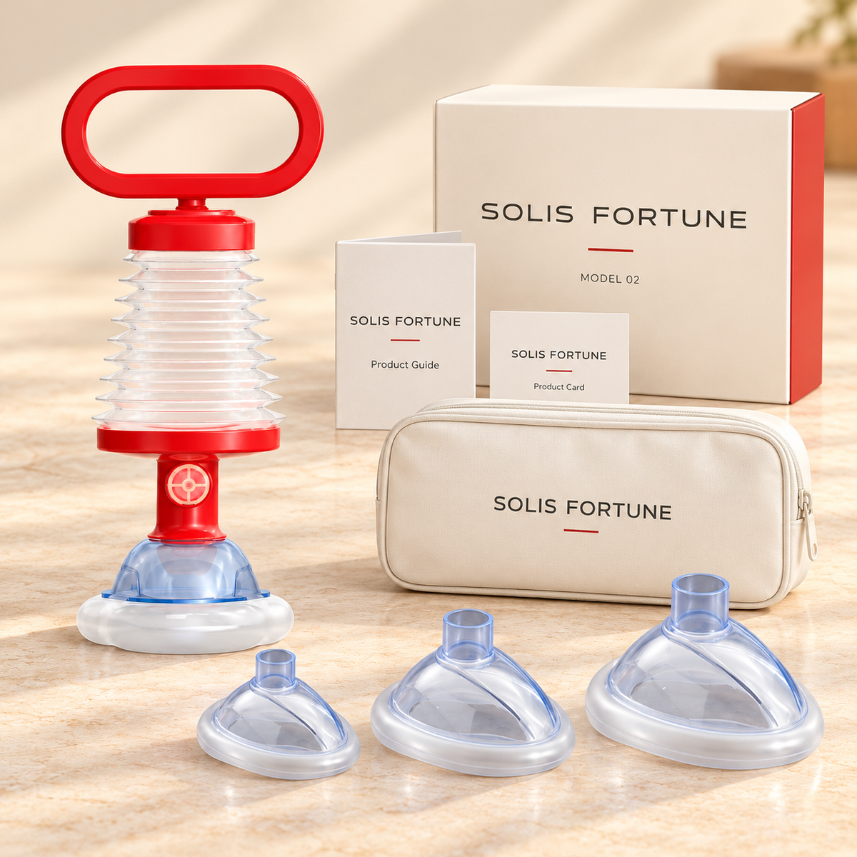 Solis Airway model 2 oval handle red kit