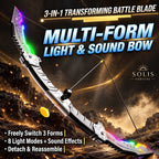 Solis Arcfang — 3-in-1 transforming light and sound bow with 8 light modes