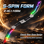 Solis Arcfang — S-spin form: two blades joined end to end