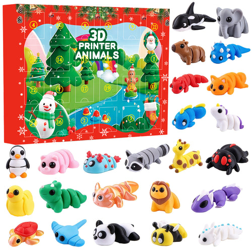 3D Printed Animals Advent Calendar — Solis Ark, full set