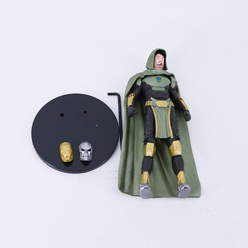 Solis Armory — Doctor Doom statue with its stand and mask pieces