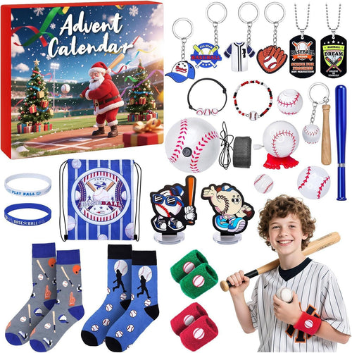 Baseball Advent Calendar for Boys — Solis Baseball Fan, full set