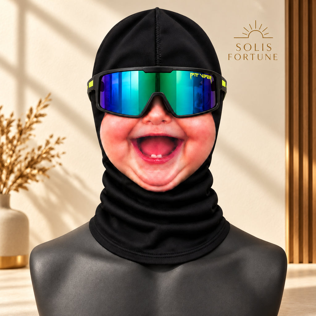 Solis Big Baby — Laughing Baby face ski mask with goggles