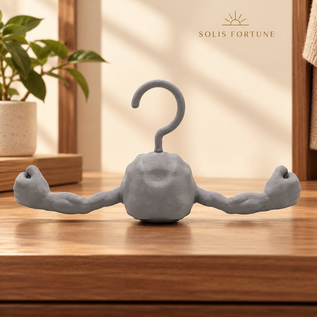 Solis Boulder — rock clothes hanger, back view