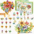 Flower Building Blocks Advent Calendar, 897 Pieces — Solis Bouquet 897, full set