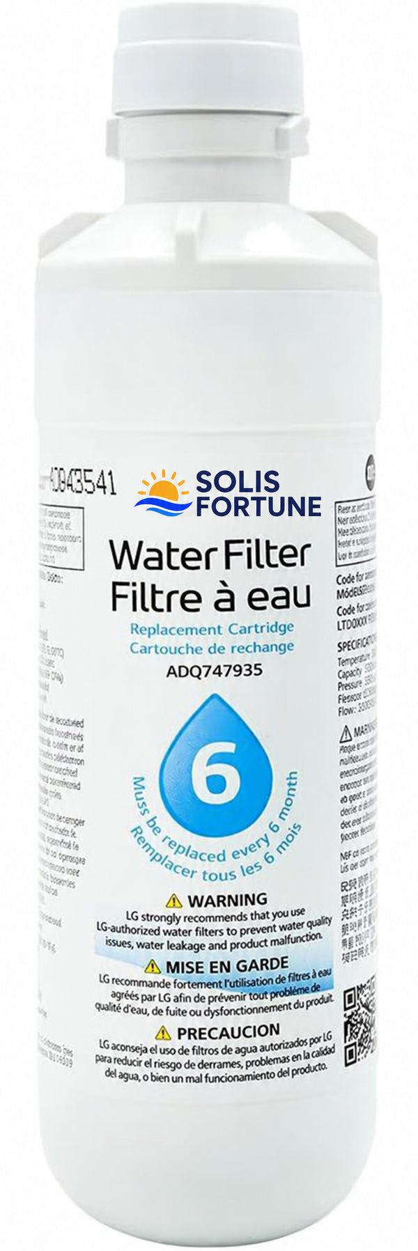 Solis Clearflow L — Solis Clearflow L water filter compatible with LG LT1000P
