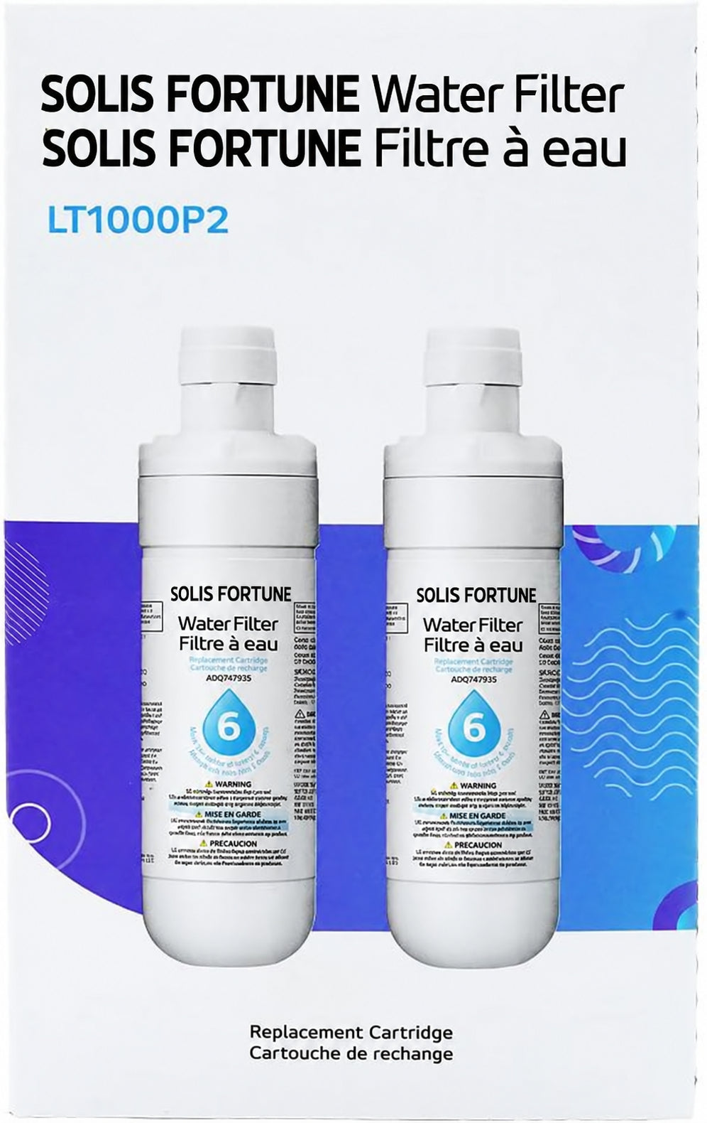 Solis Clearflow L — LG LT1000P compatible water filter, 2 filters