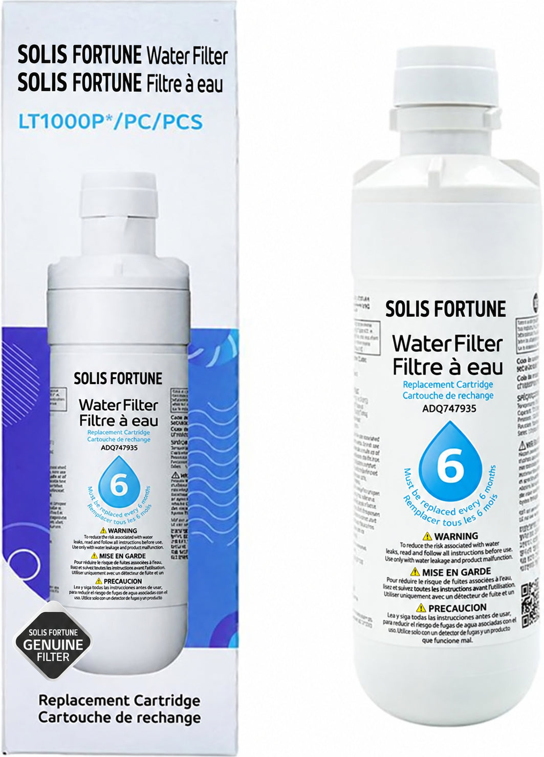 Solis Clearflow L — LT1000P, LT1000PC and LT1000PCS compatible refrigerator water filter