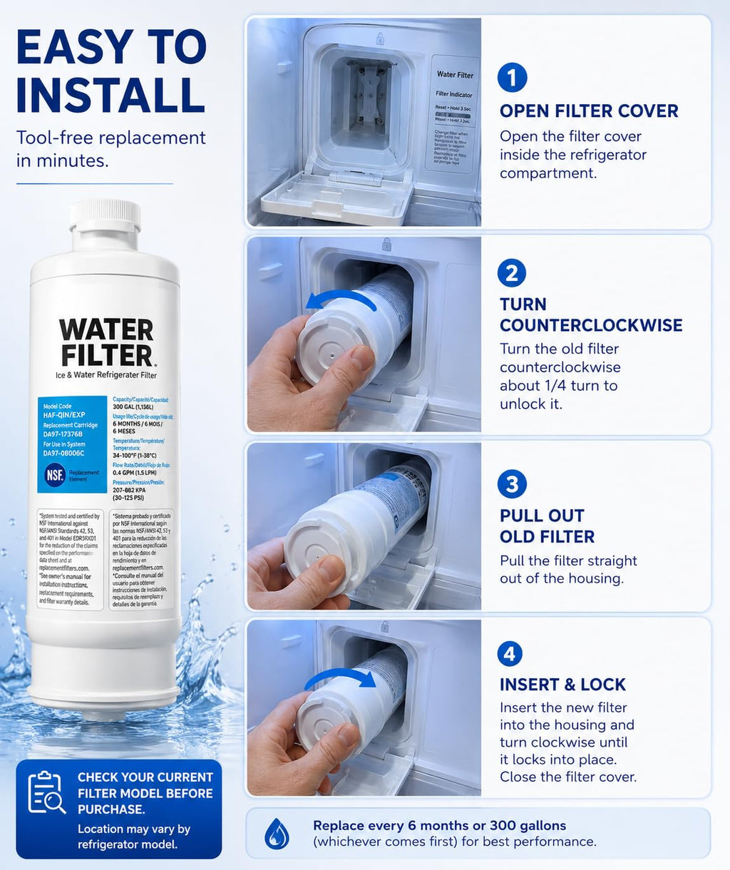 Solis Clearflow S — easy install steps for the Samsung compatible fridge water filter