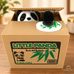 Solis Coin Critters — Panda, Green Box: coin bank