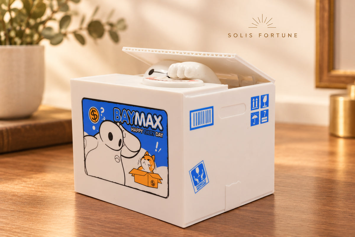 Solis Coin Critters — White Robot Buddy: coin bank