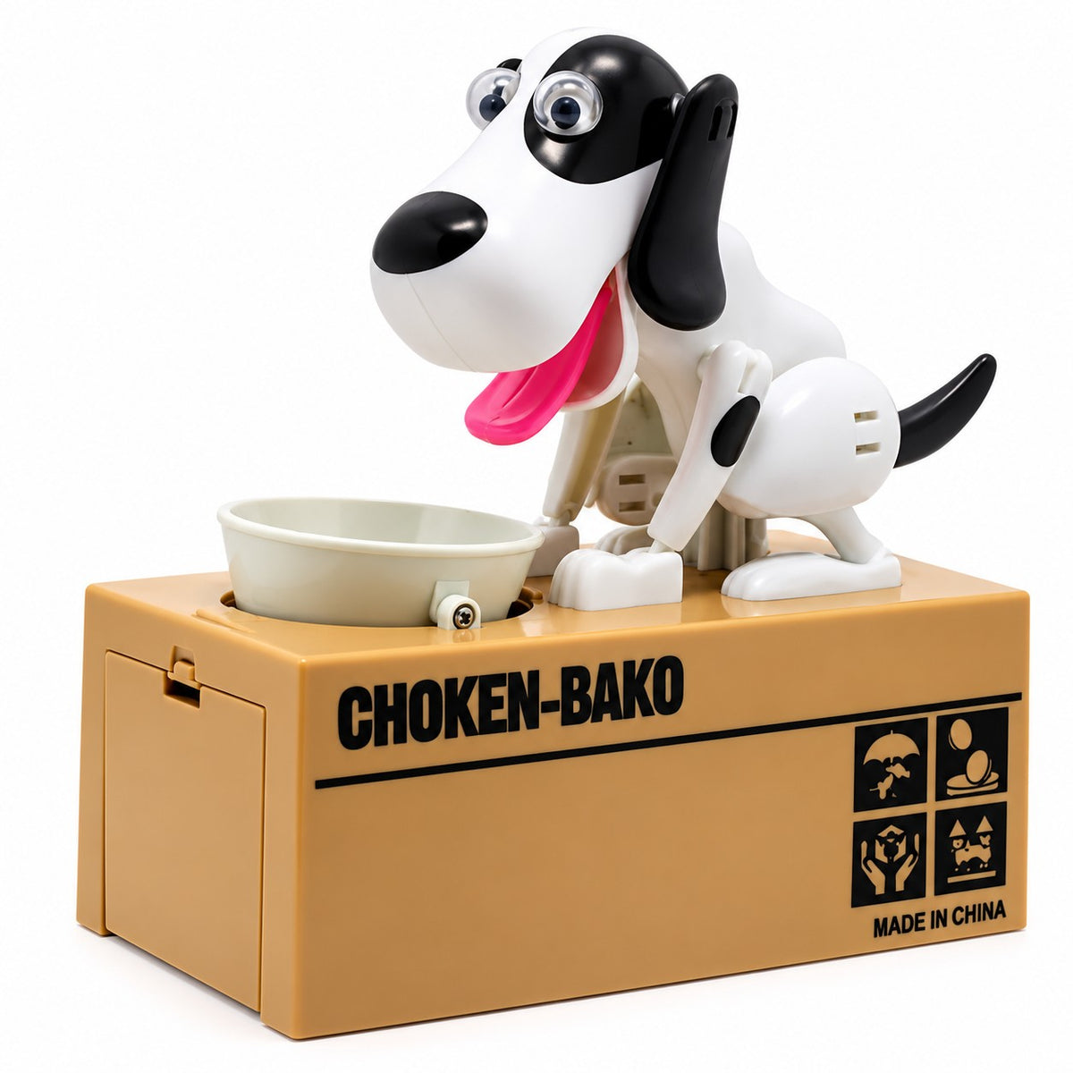 Solis Coin Critters — Dog, Black and White Spots: coin bank
