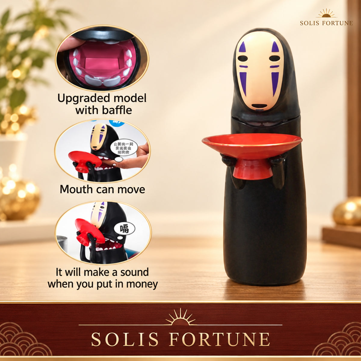 Solis Coin Critters — Masked Spirit, Rechargeable: coin bank
