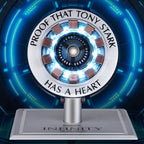 Solis Core Reactor lit blue on its stand, the engraved ring around the glowing core