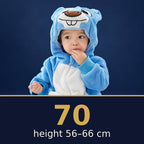 Solis Critter Onesie Blue Groundhog — size 70 · height 56–66 cm