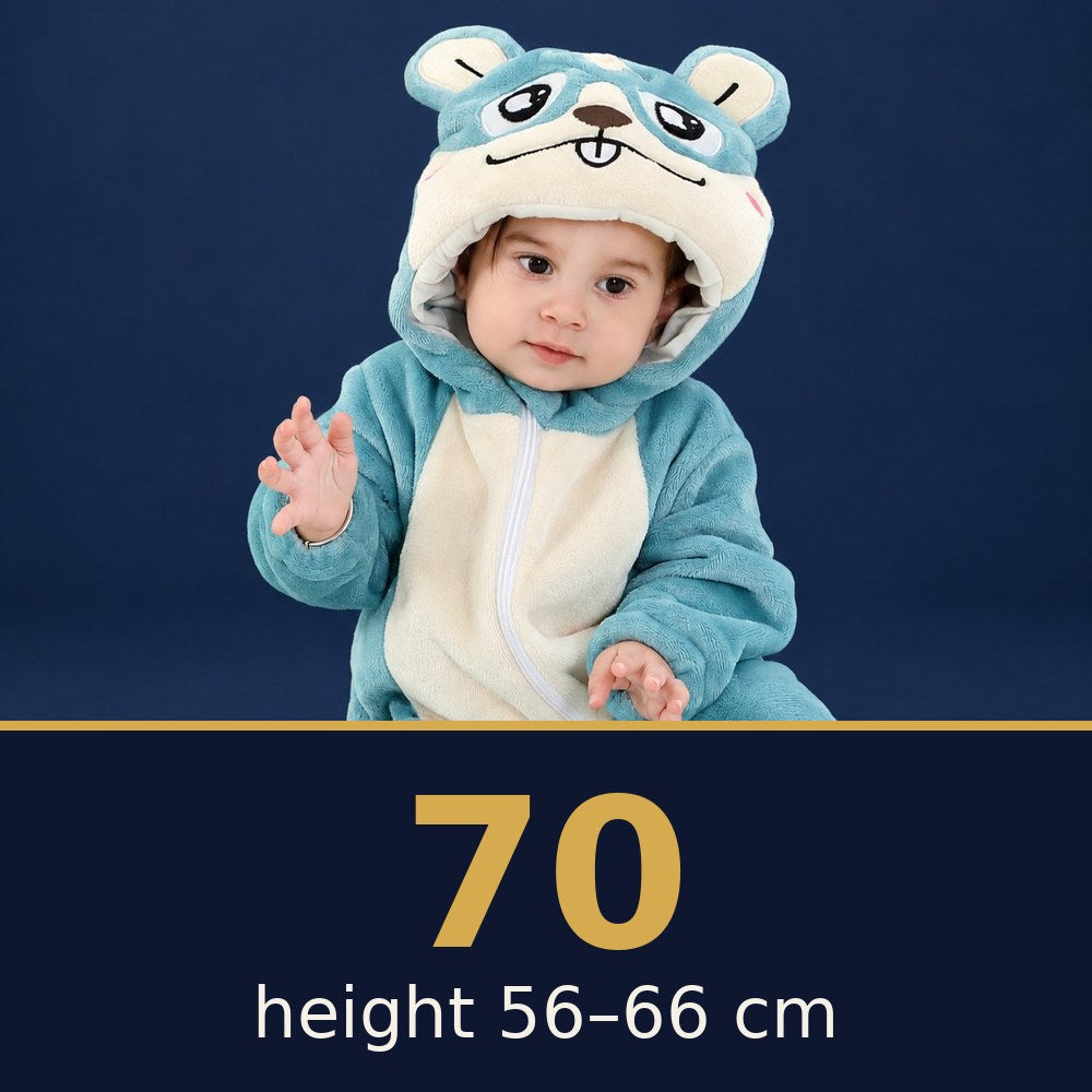 Solis Critter Onesie Blue Hamster — size 70 · height 56–66 cm