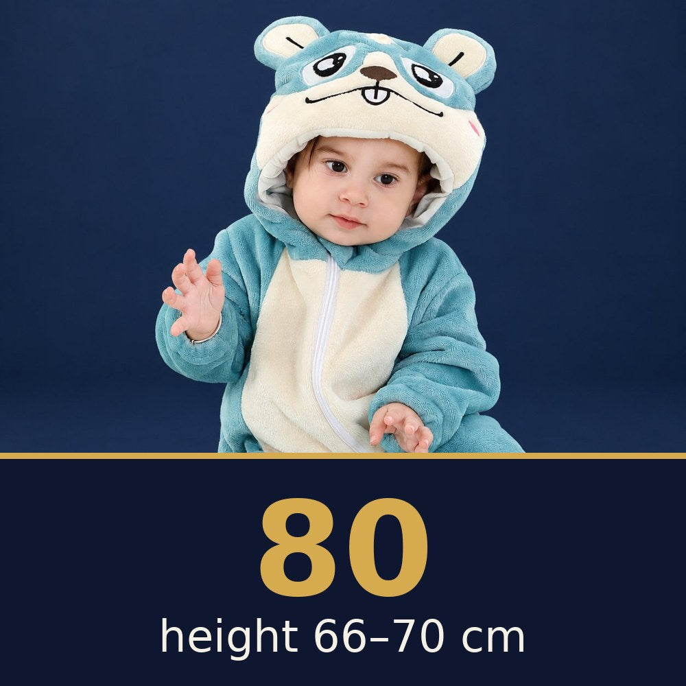 Solis Critter Onesie Blue Hamster — size 80 · height 66–70 cm