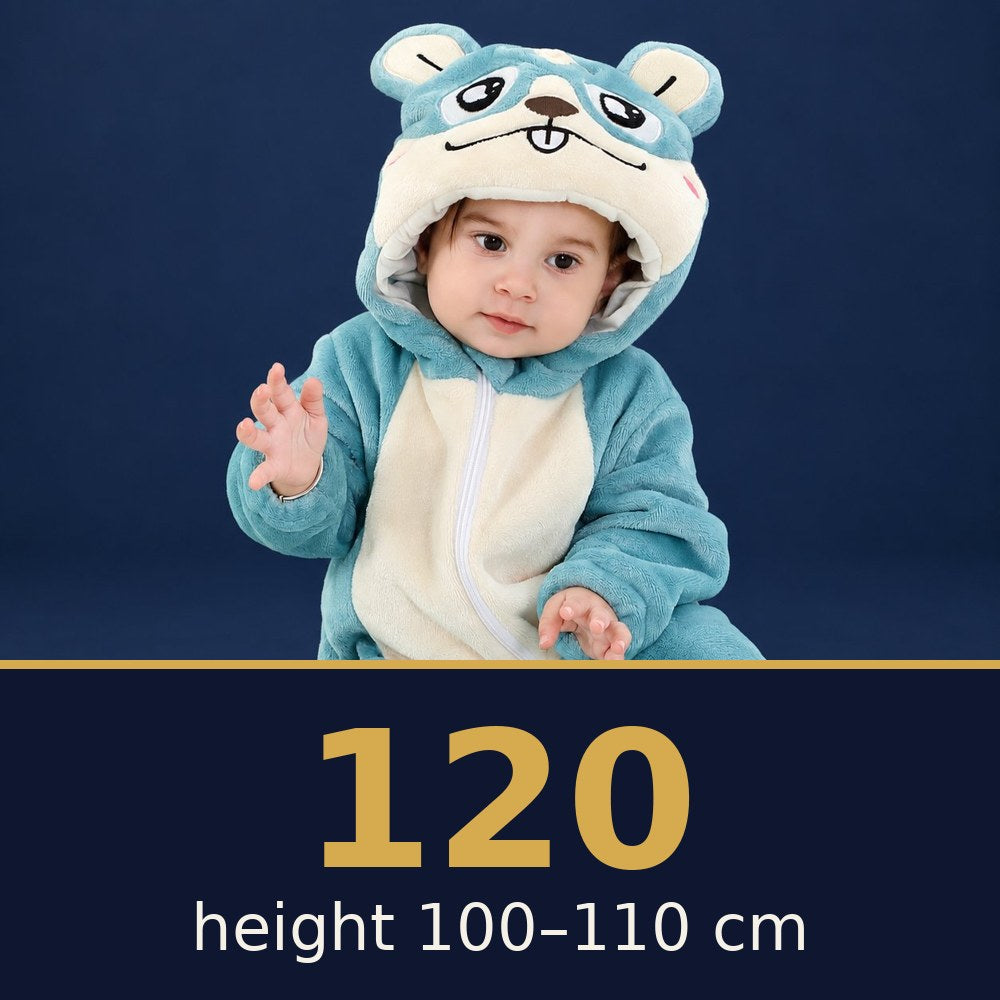 Solis Critter Onesie Blue Hamster — size 120 · height 100–110 cm